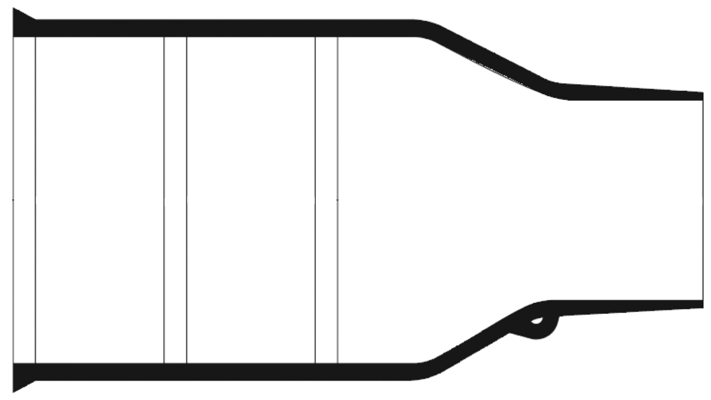 TE Connectivity Straight, LFH Polyolefin Adhesive Lined, 30mm