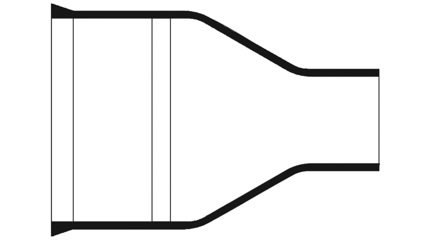 TE Connectivity Straight, LFH Polyolefin Adhesive Lined, 25mm