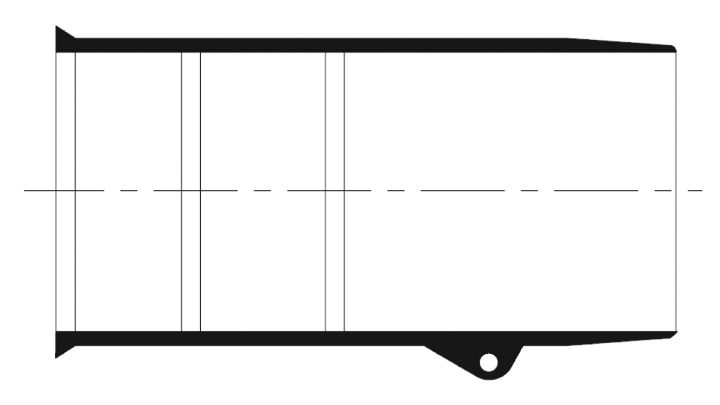 TE Connectivity Straight, Modified Polyolefin Adhesive Lined, 60mm