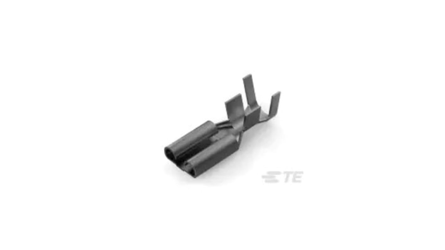 TE Connectivity FASTIN-FASTON .375 Uninsulated Female Spade Connector, Receptacle, 9.53 x 1.22mm Tab Size, 6mm² to 10mm²