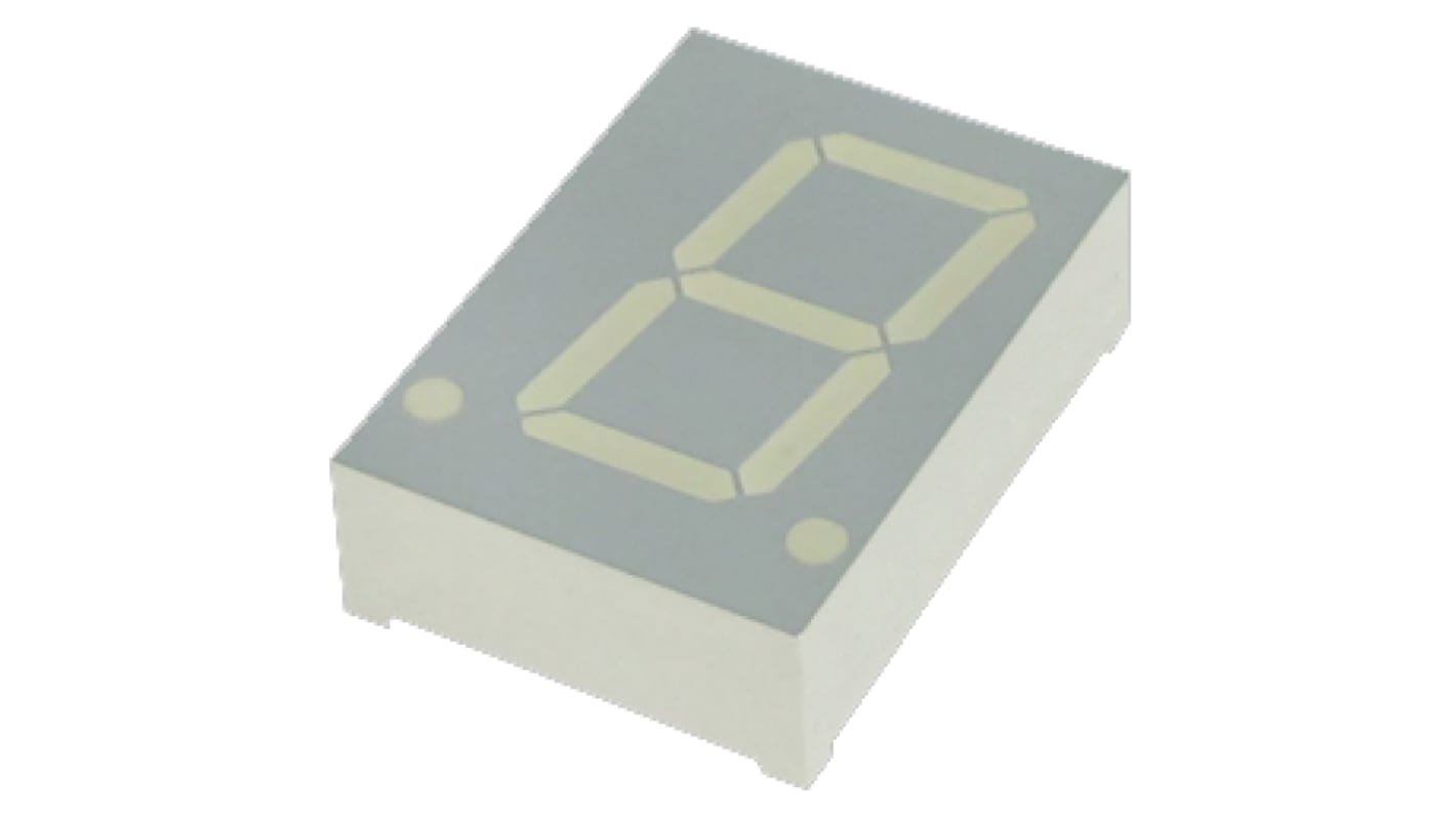 SA08-11SEKWA Kingbright 7-Segment LED Display, CA Orange 120 mcd RH DP 20.3mm