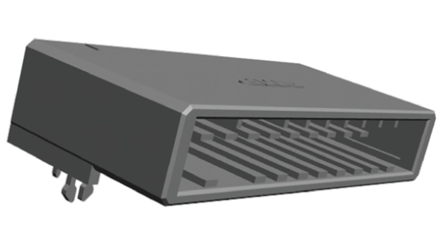 TE Connectivity 8p单排排针 直角线对板连接器, 3.81mm间距, 600.0 V, THT安装, Dynamic 3000系列