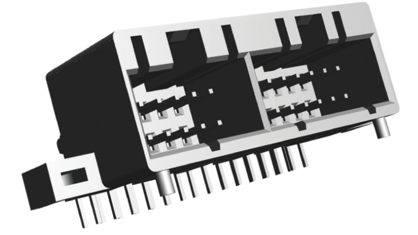 TE Connectivity 基板接続用ピンヘッダ 28極 3.0mm 2列 172241-1