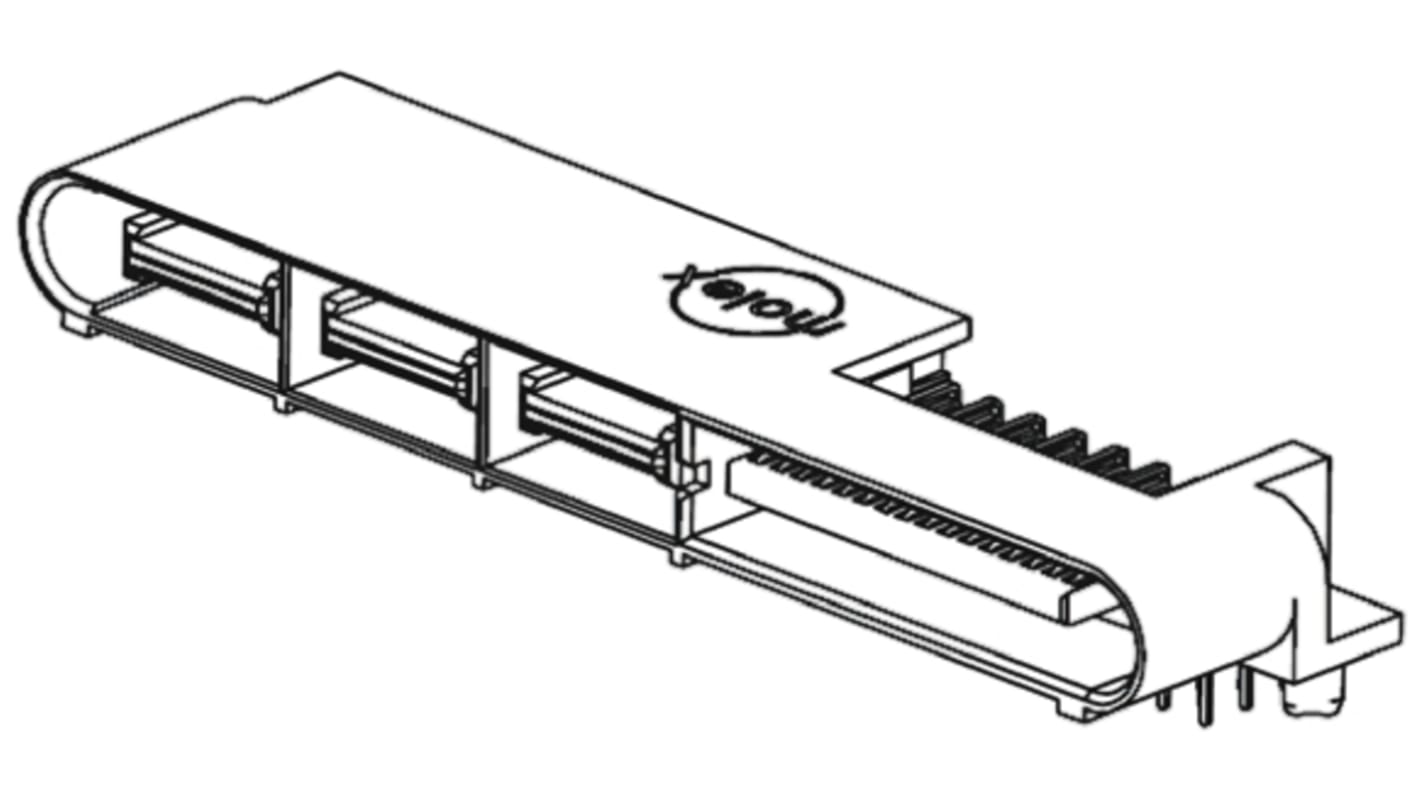 Molex EXTreme LPHPower Leiterplatten-Stiftleiste gewinkelt, 30-polig, Raster 1.27mm, Platine-Platine,