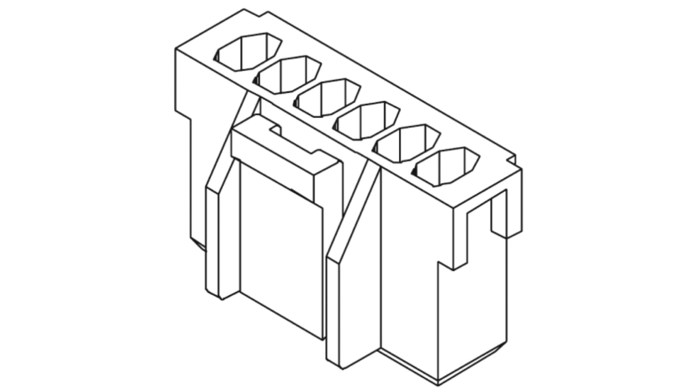 Molex Steckverbindergehäuse Buchse 2.5mm, 3-polig / 1-reihig Gerade, Kabelmontage für Kabel-Platinen-Verbinder