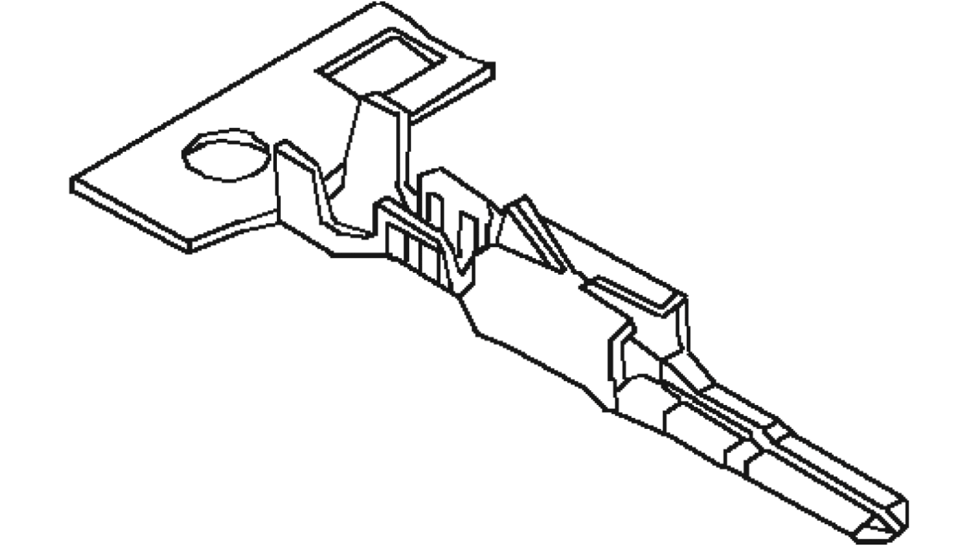 Terminale a crimpare Molex Maschio, 22AWG → 28AWG