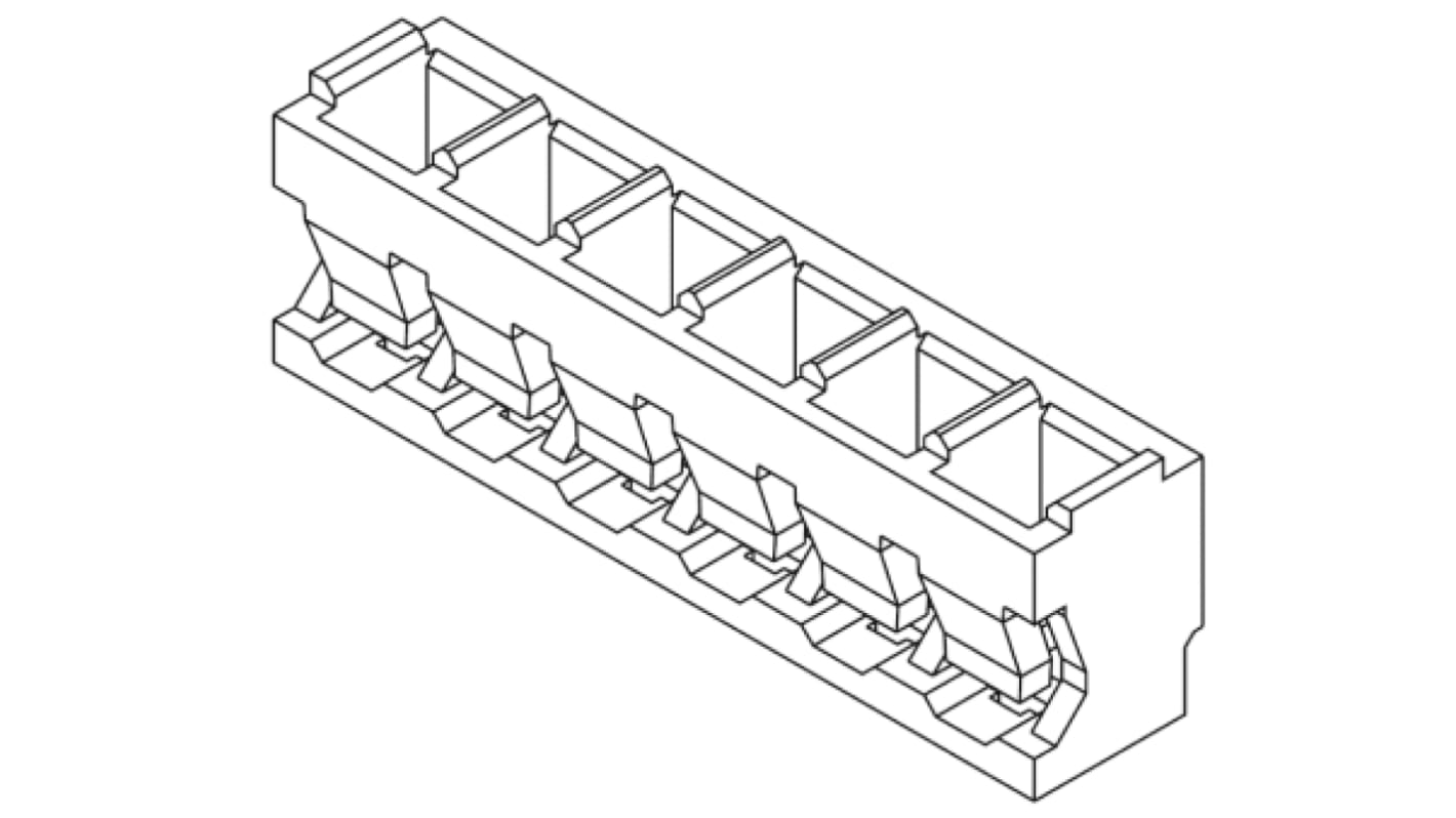 Molex Female Connector Housing, 2mm Pitch, 8 Way, 1 Row