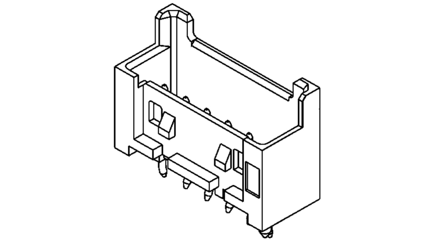 Conector macho para PCB Molex serie Mini-Lock de 12 vías, 1 fila, paso 2.5mm, para soldar, Montaje en orificio pasante