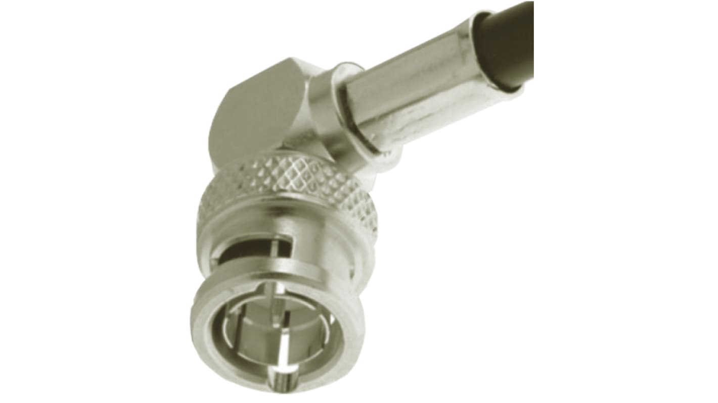 Radiall, Plug Cable Mount BNC Connector, 75Ω, Crimp Termination, Right Angle Body