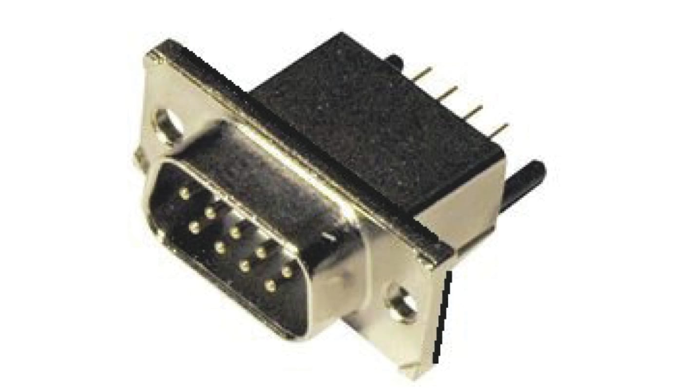 Amphenol ICC MDB 9 Way Through Hole D-sub Connector Plug, 2.74mm Pitch