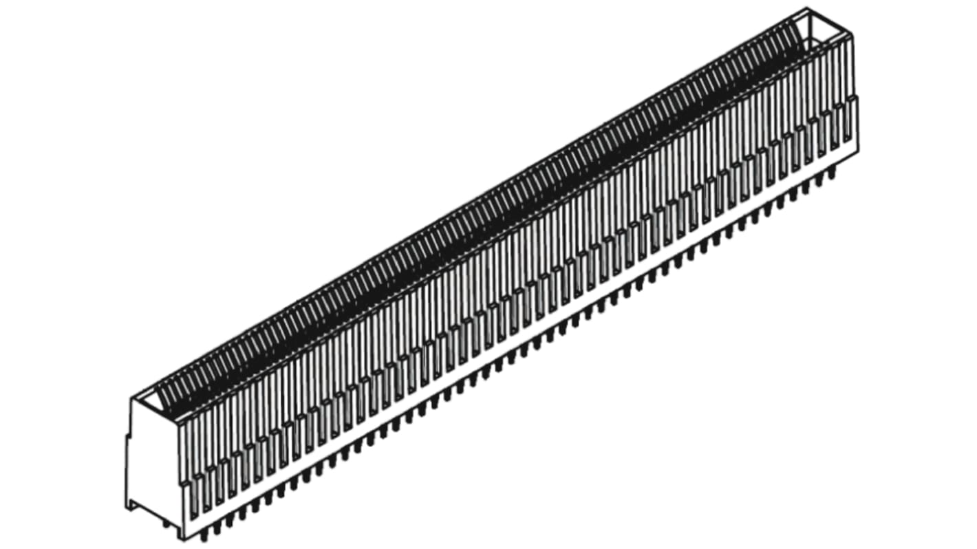 Molex EDGELINE Series Female Edge Connector, Through Hole Mount, 294-Contacts, 0.8mm Pitch, 2-Row, Press-In Termination