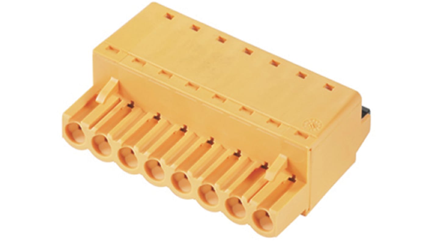 Weidmuller 5.08mm Pitch 12 Way Pluggable Terminal Block, Plug, Cable Mount, Screw Termination