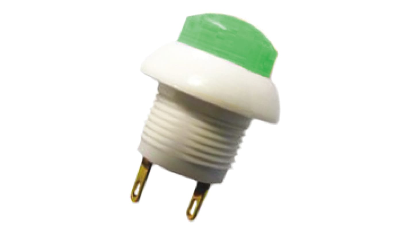 Otto Push Button Switch, Momentary, Panel Mount, 12mm Cutout, DPDT, 28V dc, IP64