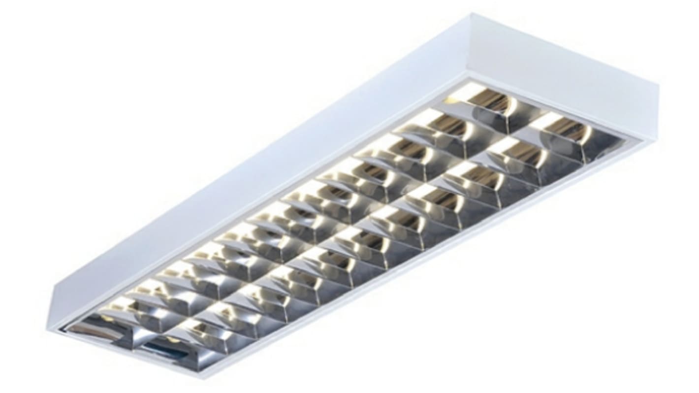 Knightsbridge 58 W Fluorescent Batten Light, 230 V Modular Surface Mount, 2 Lamp, 1.52 m Long, IP20