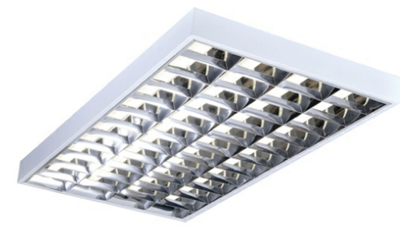 Knightsbridge 36 W Fluorescent Ceiling Light, 230 V Modular Electronic Ballast, 4 Lamp, 1.22 m Long, IP20