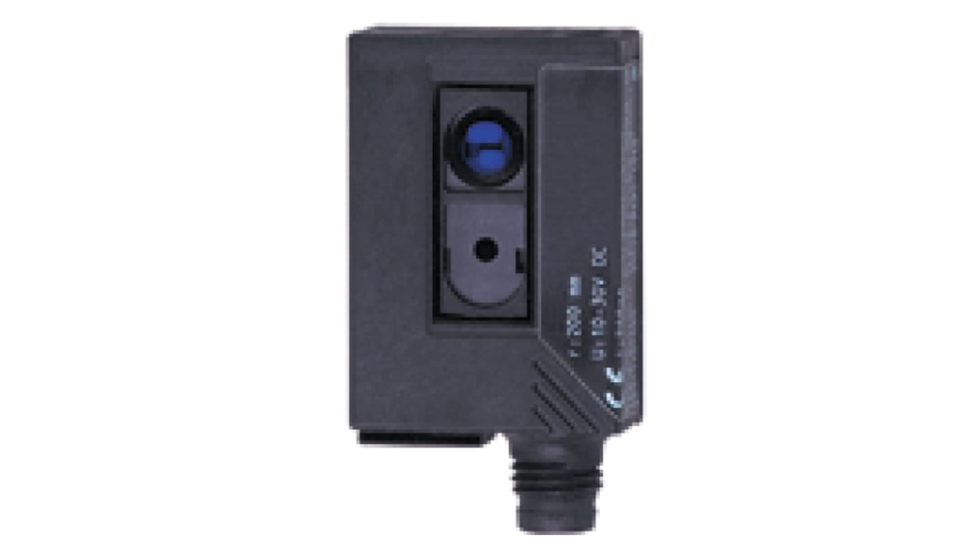 ifm electronic Diffuse Photoelectric Sensor, Block Sensor, 15 mm → 200 mm Detection Range