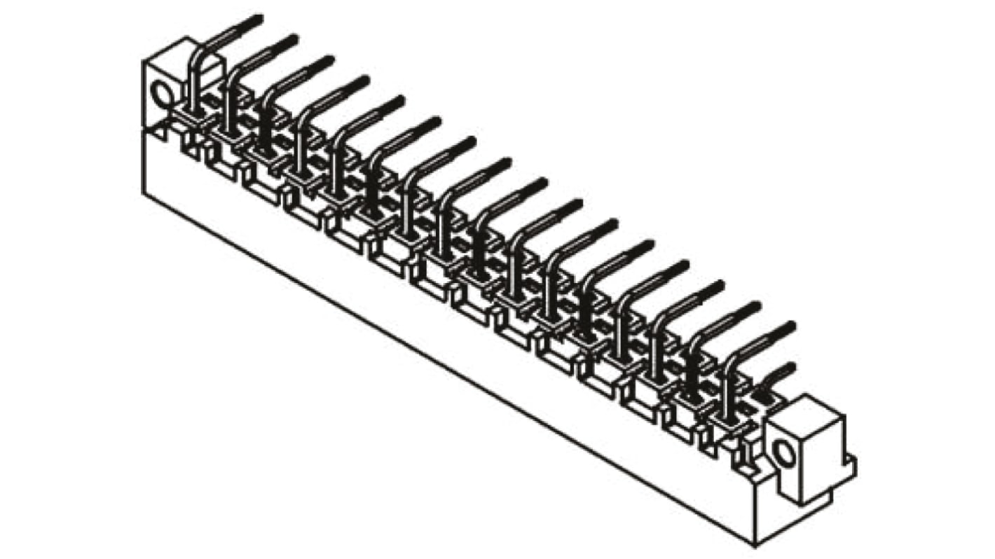 Harting 09 04 32 Way 5.08mm Pitch, Type D Class C1, 2 Row, Right Angle DIN 41612 Connector, Plug