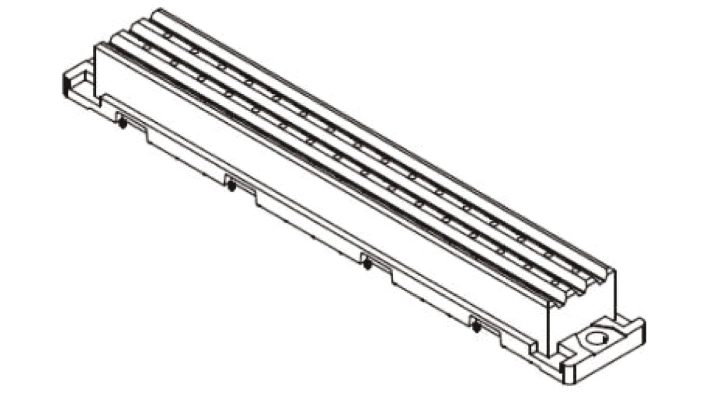 Conector DIN 41612 hembra HARTING de 32 contactos serie 09 06, paso 3.81 mm, 5.08 mm, 3 filas, clase C2