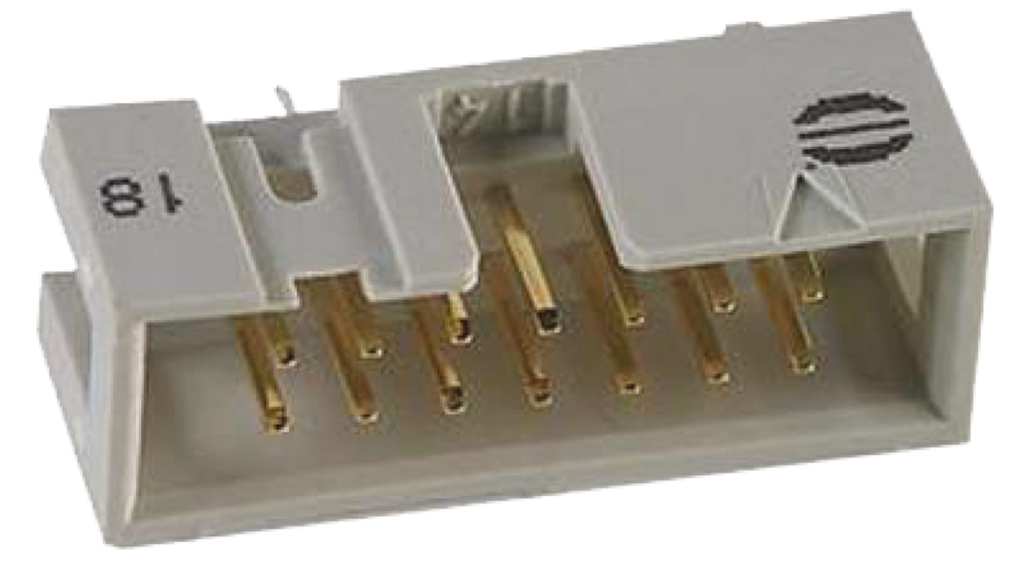 Wtyk PCB 14-pinowe raster: 2.54mm 2-rzędowe HARTING Przewlekany