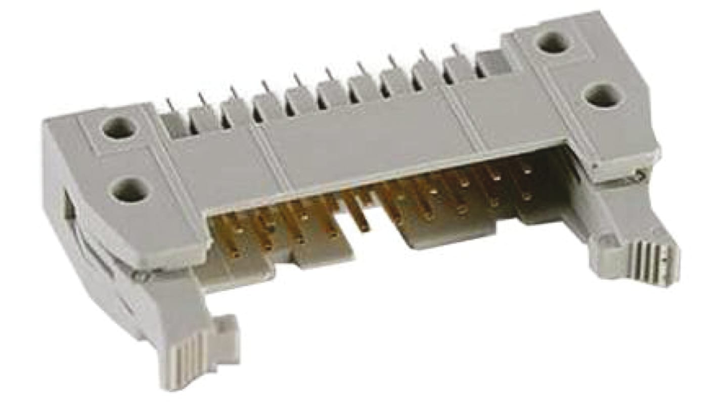 Harting SEK 18 Series Straight Through Hole PCB Header, 20 Contact(s), 2.54mm Pitch, 2 Row(s), Shrouded