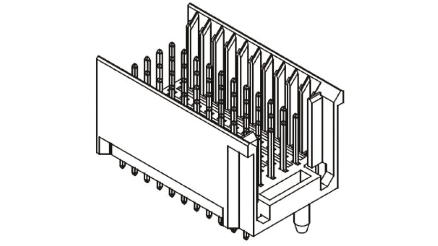 HARTING, har-bus HM 2mm Pitch Hard Metric Type C Backplane Connector, Male, Straight, 5 Row, 55 Way