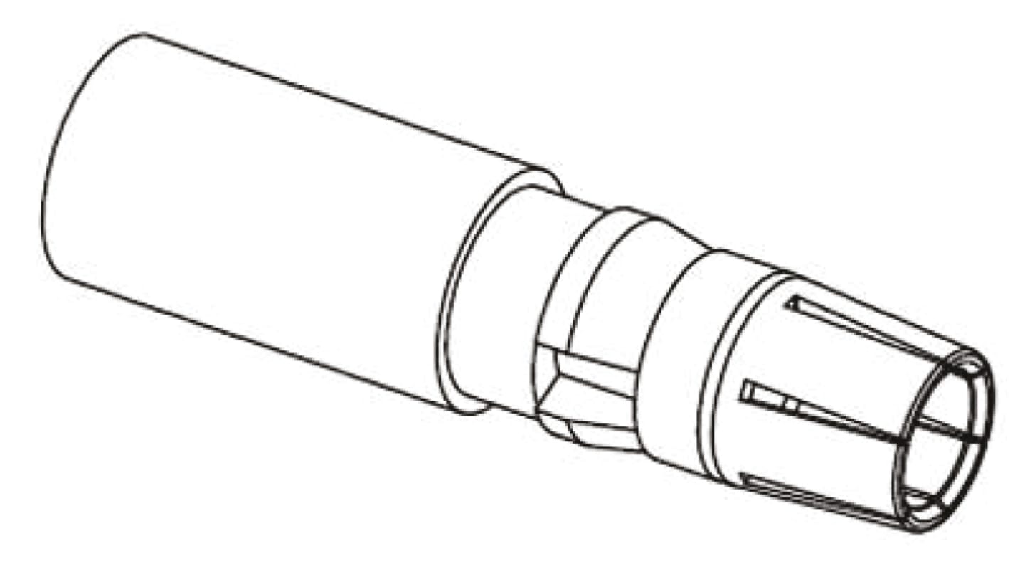 Contacto para conector de backplane Hembra HARTING serie 09 03 de Aleación de Cobre, corriente 40.0A