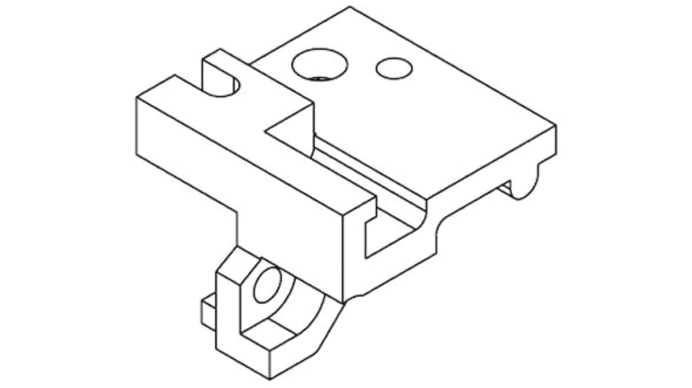 Abrazadera de fijación HARTING serie 09 06 para uso con Conector DIN 41612