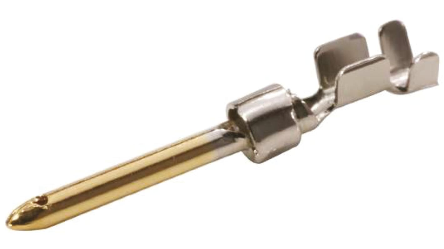 Harting, D-Sub Standard Series, Male Crimp D-sub Connector Contact, Gold over Nickel, 28 → 24 AWG