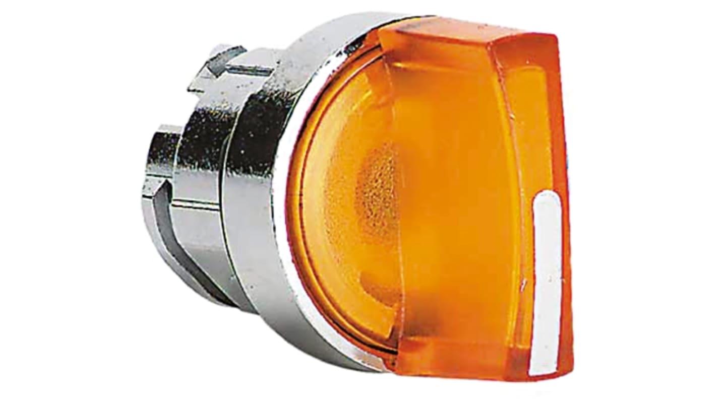 Schneider Electric Harmony XB4 Series 3 Position Selector Switch Head, 22mm Cutout, Orange Handle