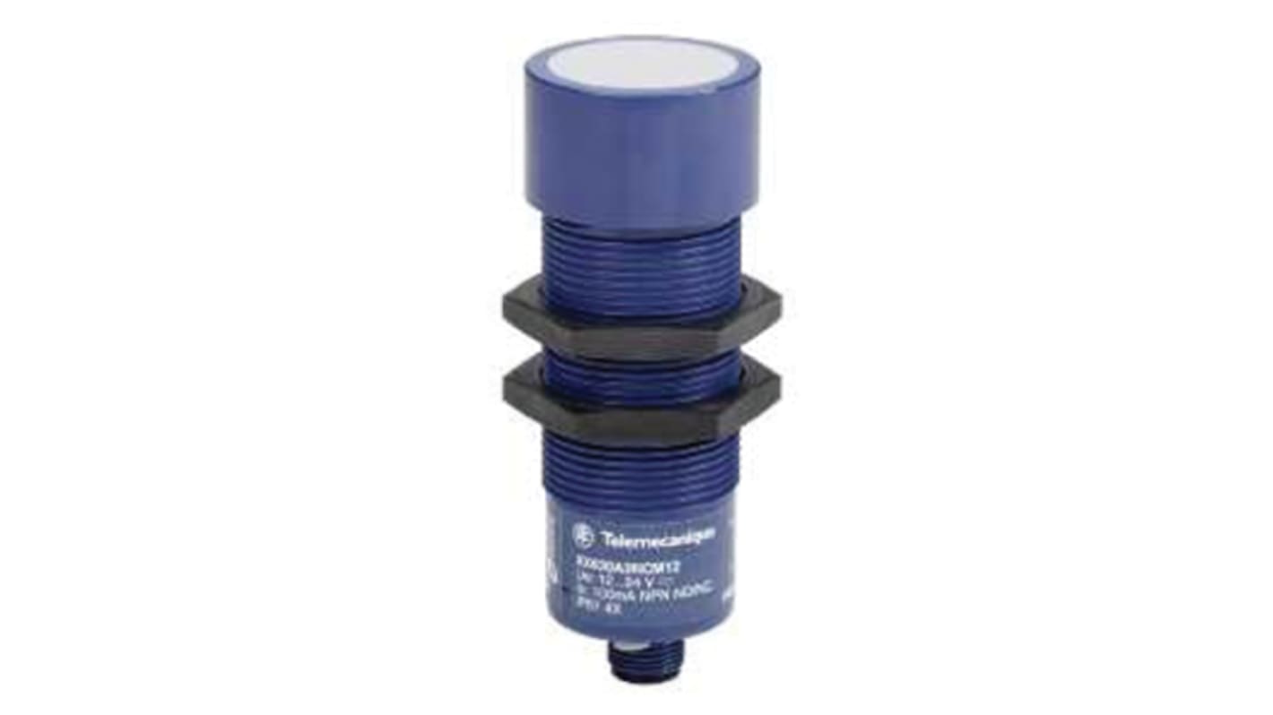 Rs-Online Sensore di prossimità Cilindro filettato Telemecanique Sensors M30 rilevamento →50 1000 mm 12 → 24 V dc