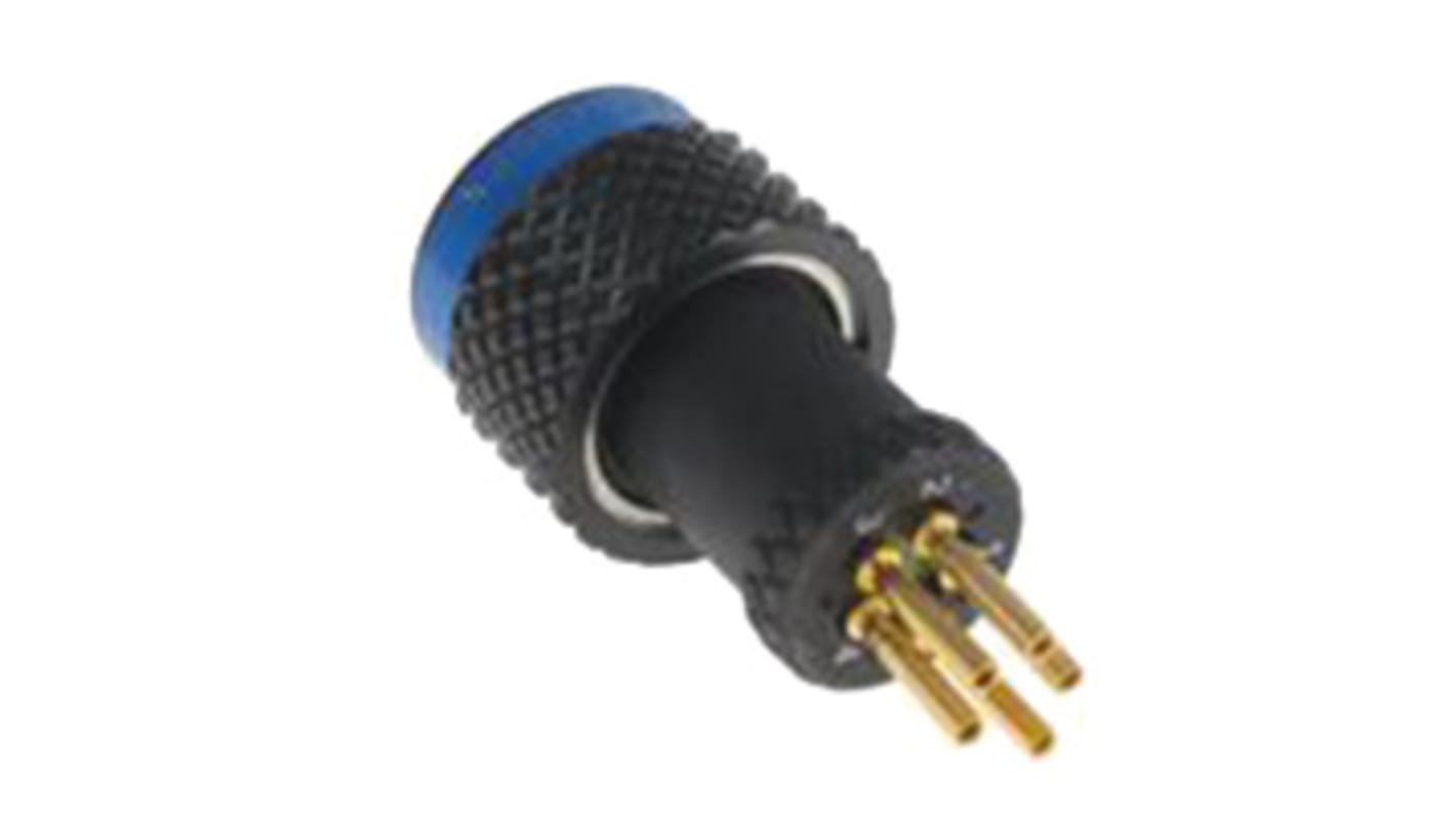 Souriau Sunbank by Eaton, 8DA, Copper Alloy 5 Way Cable Mount MIL Spec Circular Connector Plug, Pin Contacts,Shell Size