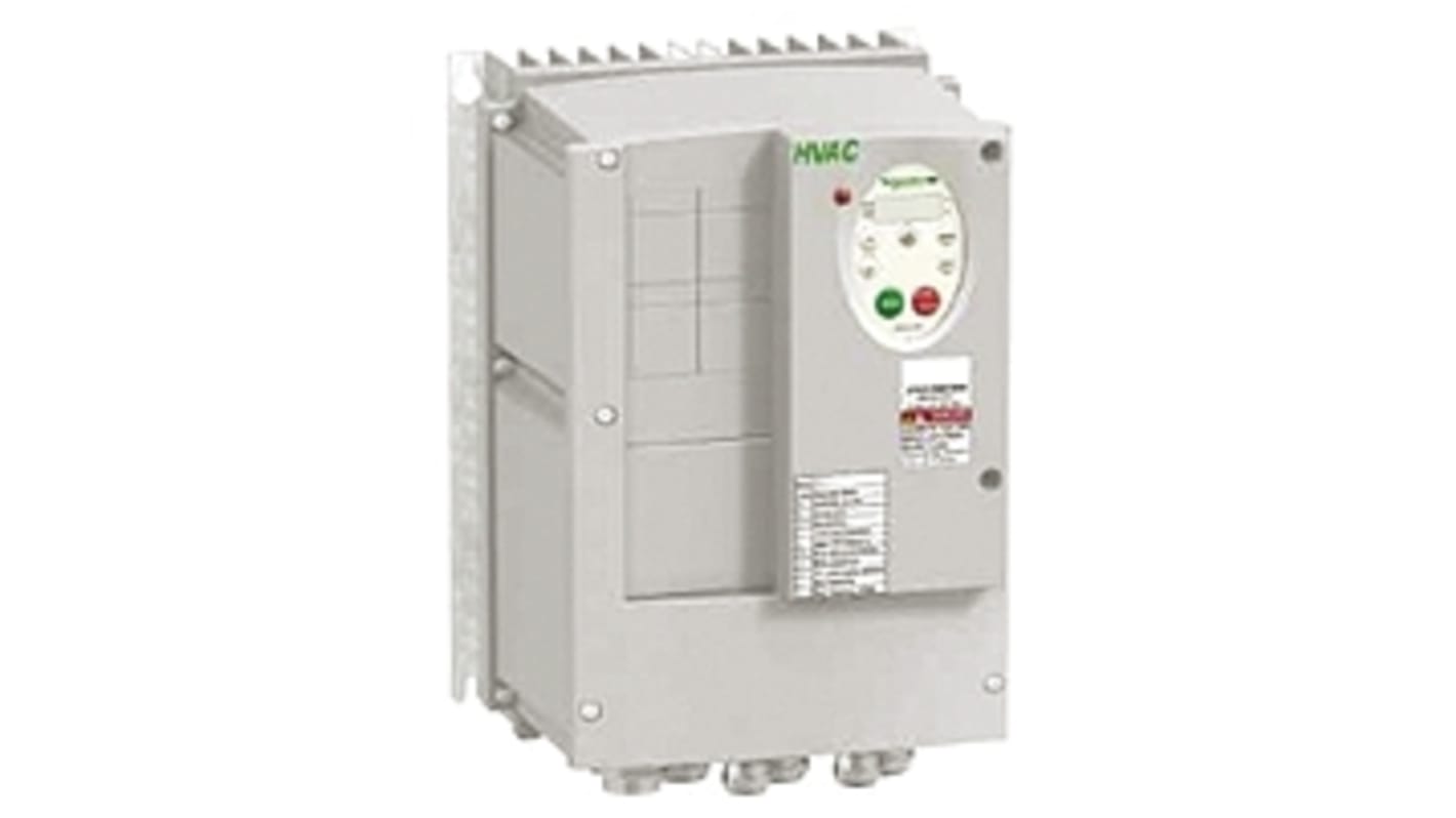 Schneider Electric Inverter Drive, 1.5 kW, 3 Phase, 400 V ac, 2.5 A, 3.2 A, ATV 212 Series