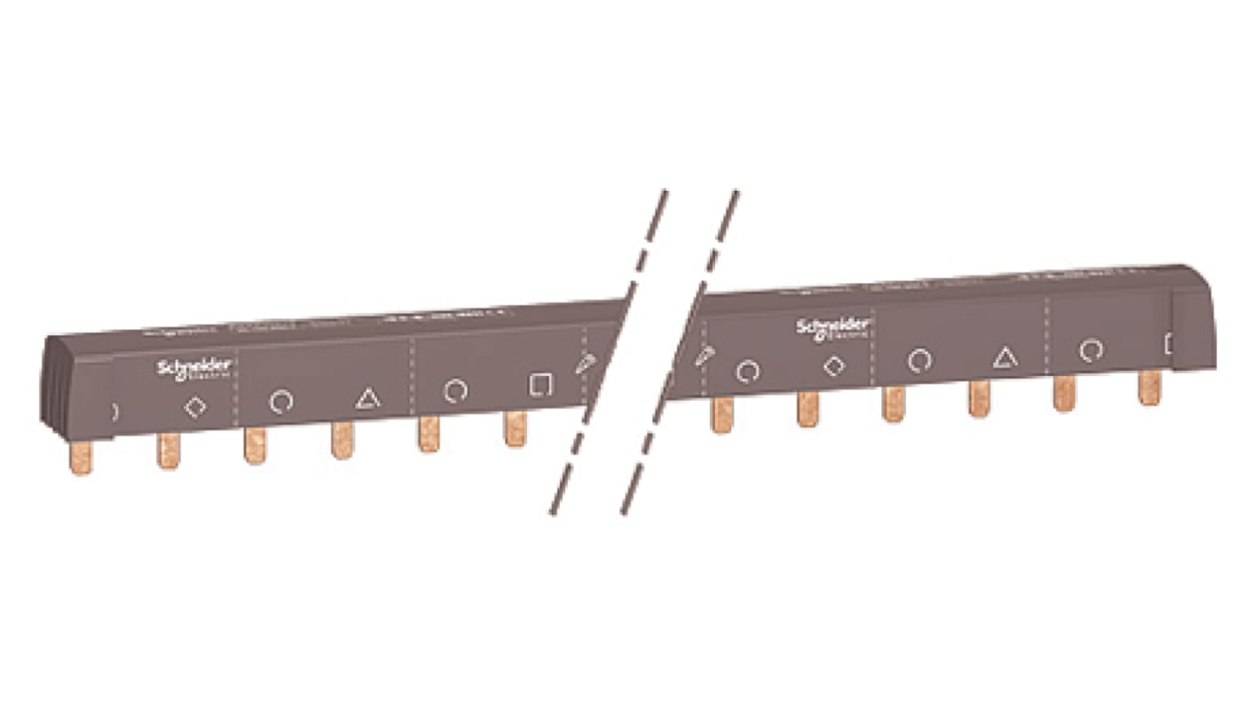 Schneider Electric Acti 9 4 Phase Busbar, 415V ac, 18mm Pitch