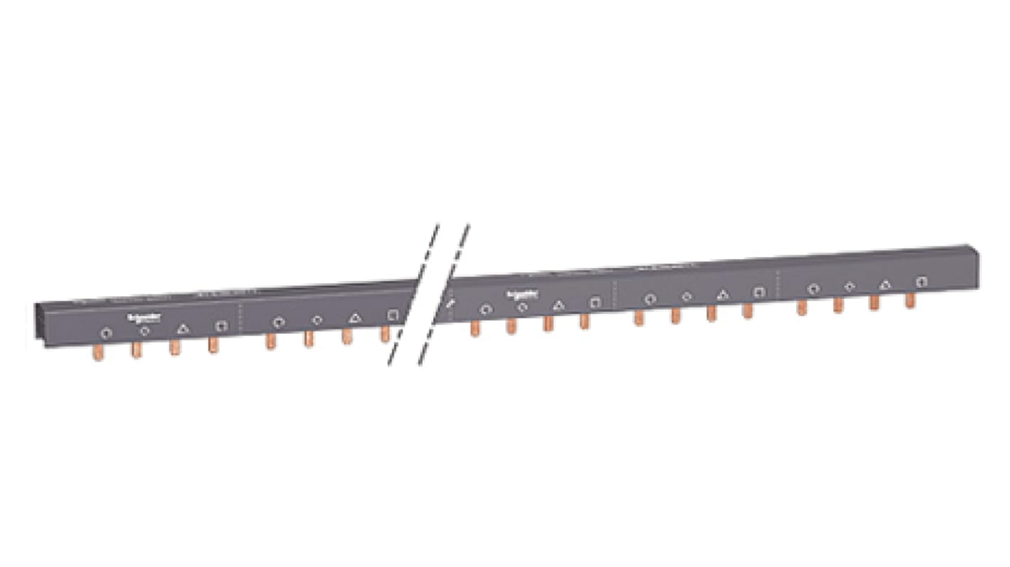 Schneider Electric Acti 9 4 Phase Busbar, 415V ac, 18mm Pitch