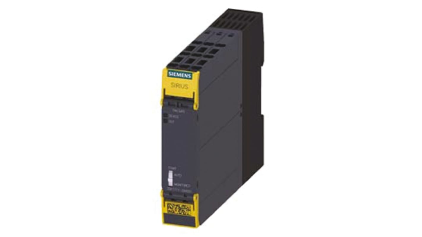 Siemens 3SK1 Safety Monitoring Safety Relay, 110 → 240V ac/dc, Single Channel, 4 Safety Contacts