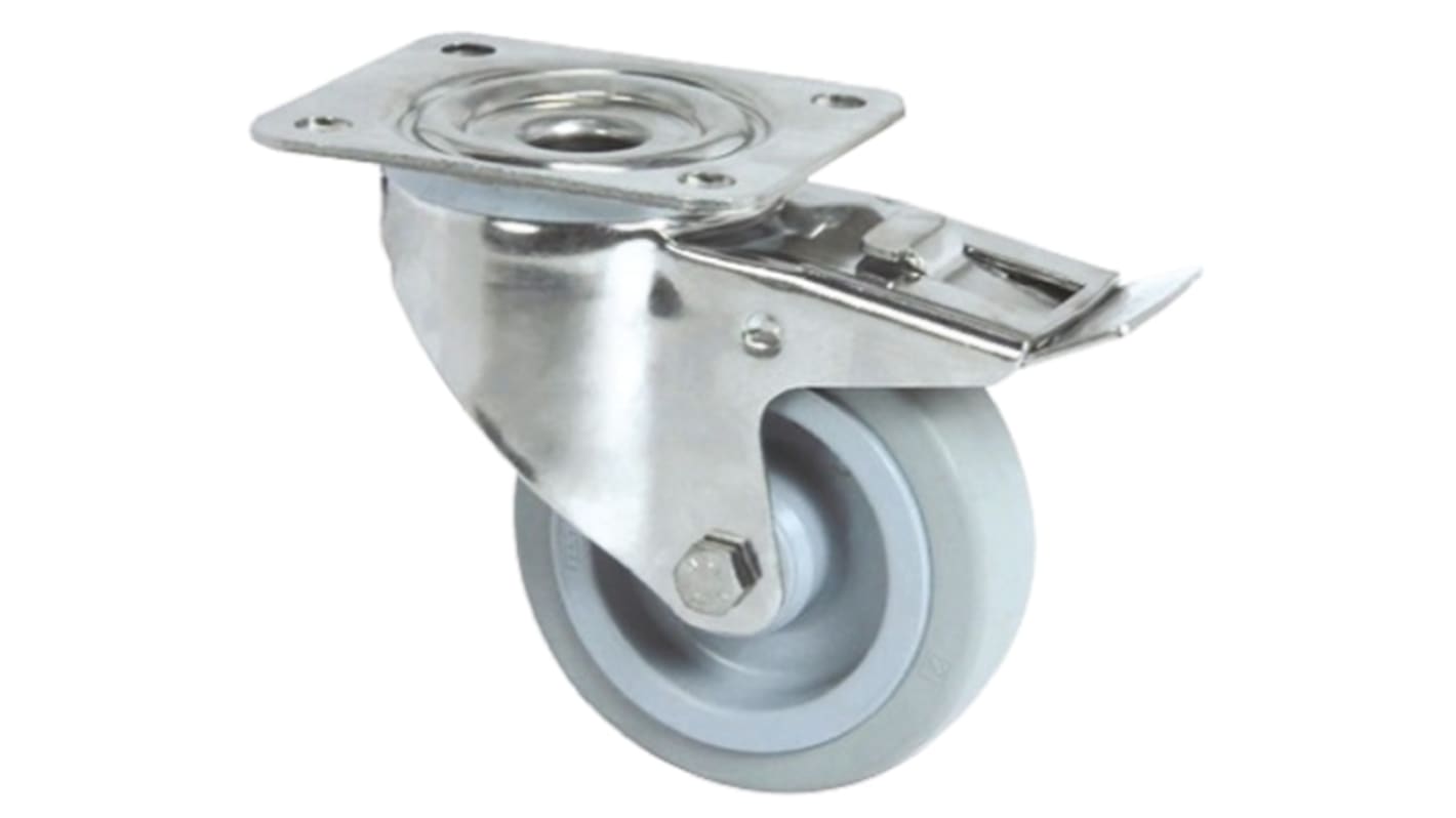 Rueda giratoria con freno Tente, Ø de rueda 125mm, para uso intensivo hasta 250kg