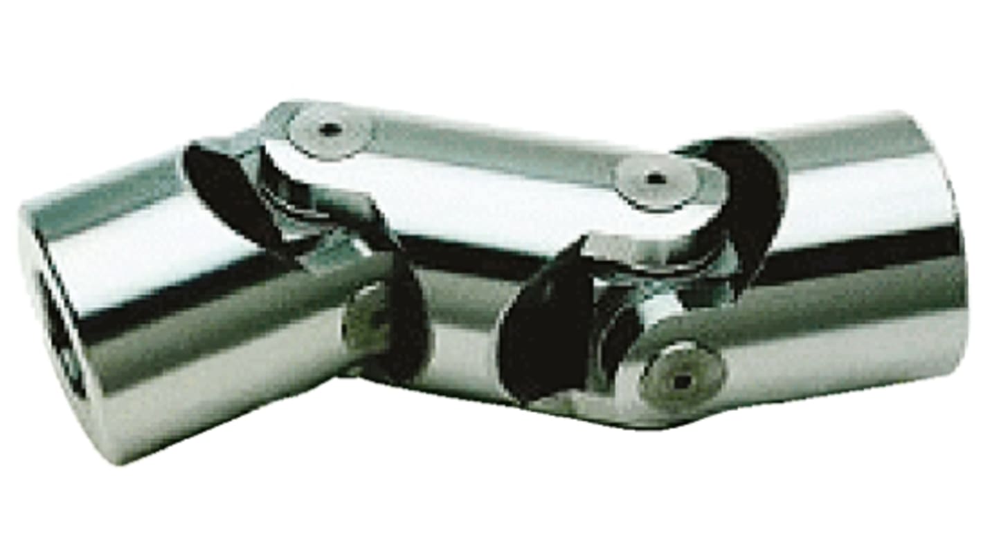 RS PRO Universal Joint, Double, Plain, Bore 16mm, 104mm Length