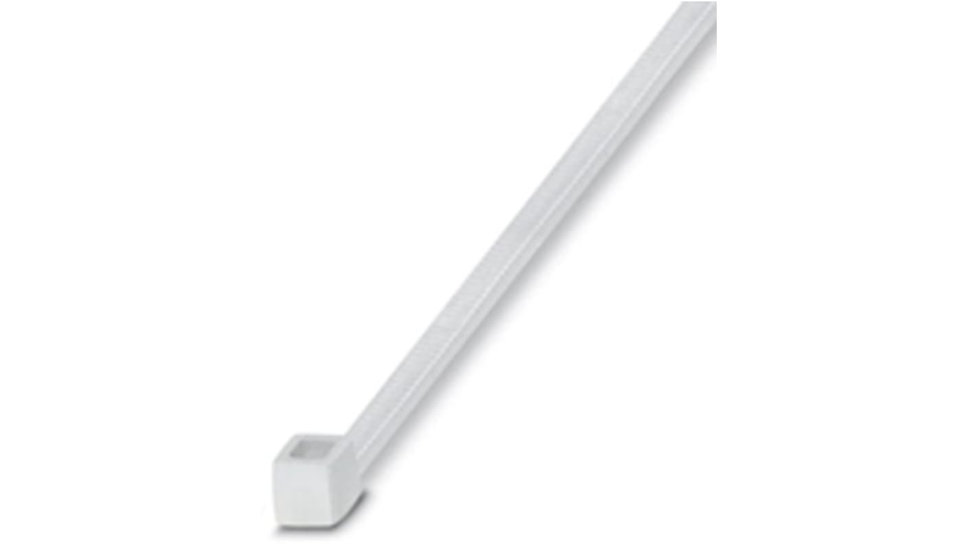 Phoenix Contact Cable Tie, Internal Teeth, 540mm x 7.8 mm, Clear Nylon, Pk-1