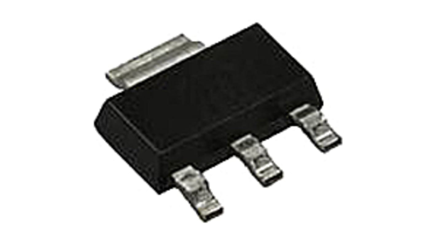 onsemi LDO稳压芯片, 3.3 V输出, 800mA最大输出, 单路输出, SOT-223, 3+Tab针, 贴片安装, -40 °C→+125 °C, ±1%精度