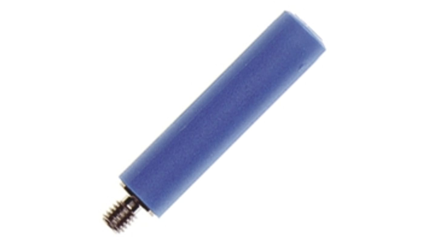 Staubli Blue Female Banana Socket, 4 mm Connector, Screw Termination, 32A, 600V, Nickel Plating