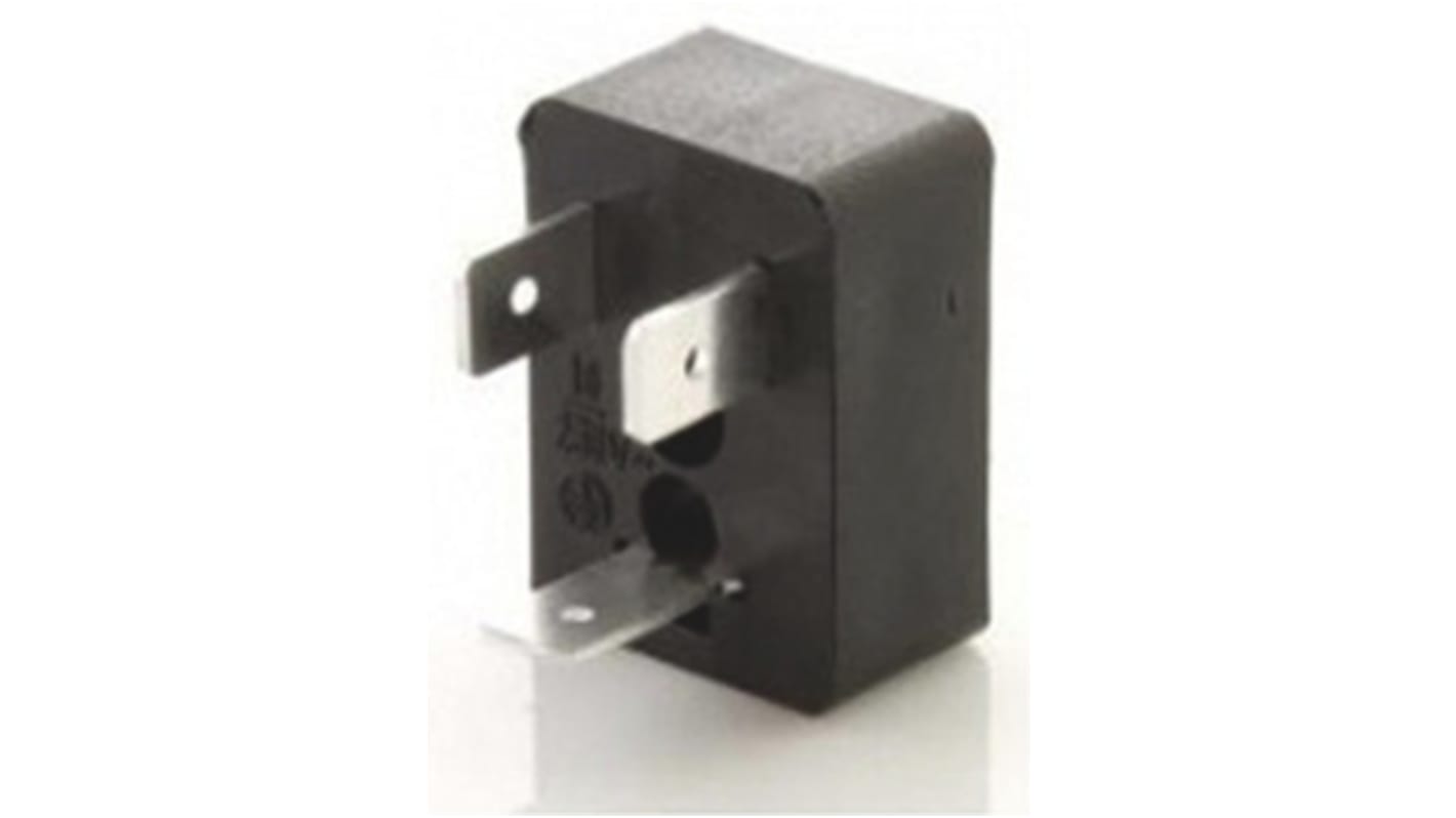 RS PRO  Ventilsteckverbinder DIN 43650 Stecker 2P+E / 250 V ac, PG9 Steckmontage, Schwarz