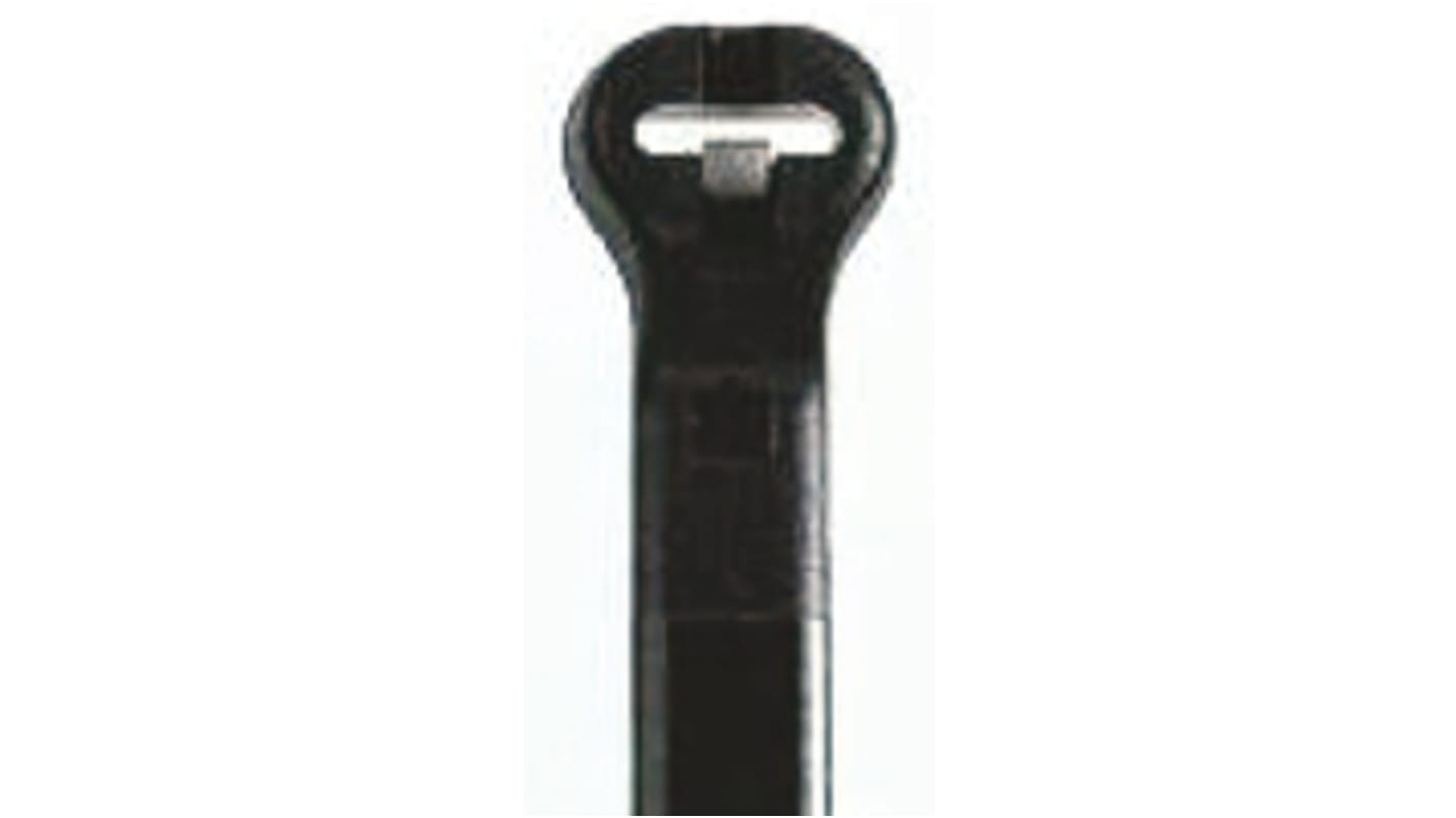 Thomas & Betts Cable Ties, 185.67mm x 4.8 mm, Black Nylon, Pk-1000