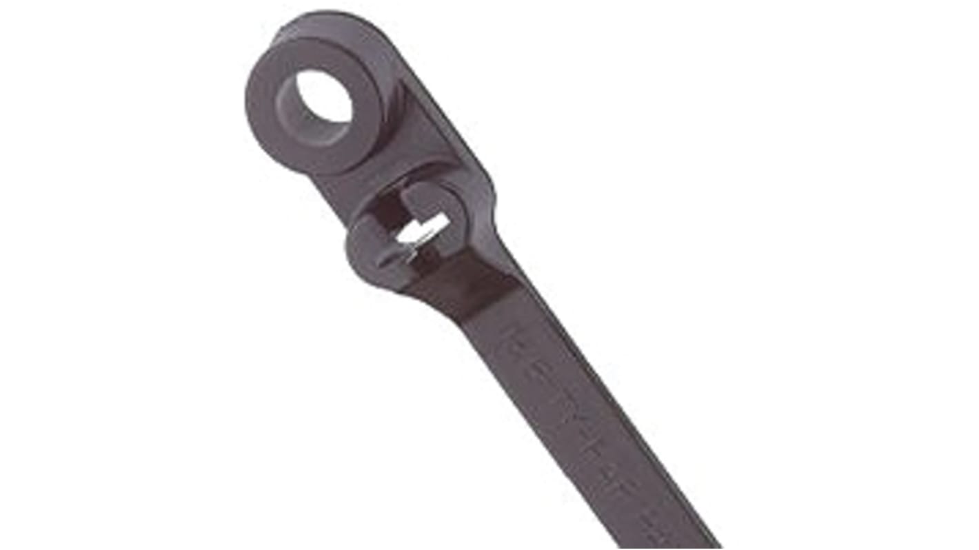 Thomas & Betts Cable Ties, 198.12mm x 4.57 mm, Black Nylon, Pk-100