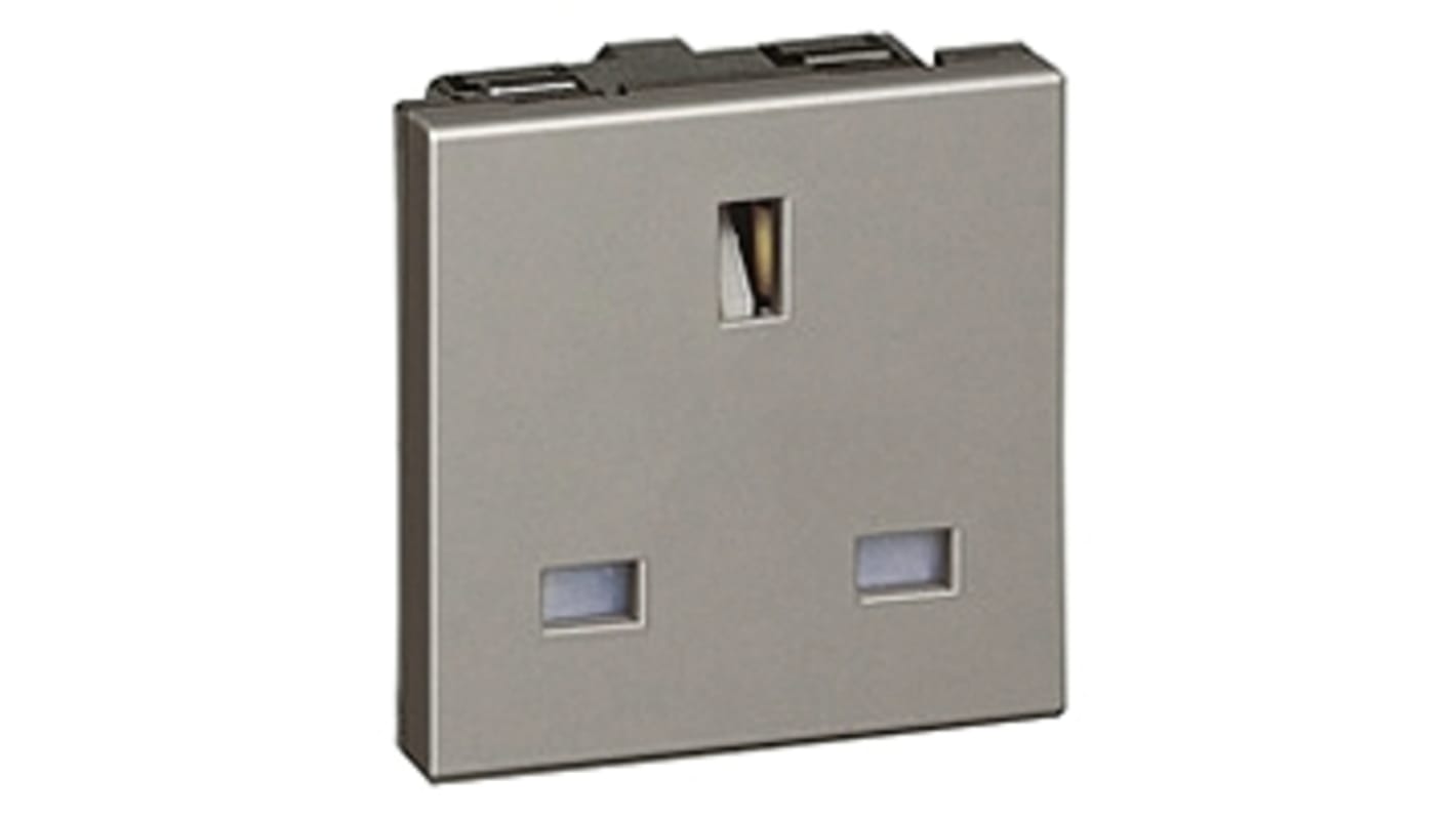 Legrand 1 Gang Plug Socket, 13A, Type G - British, Indoor Use