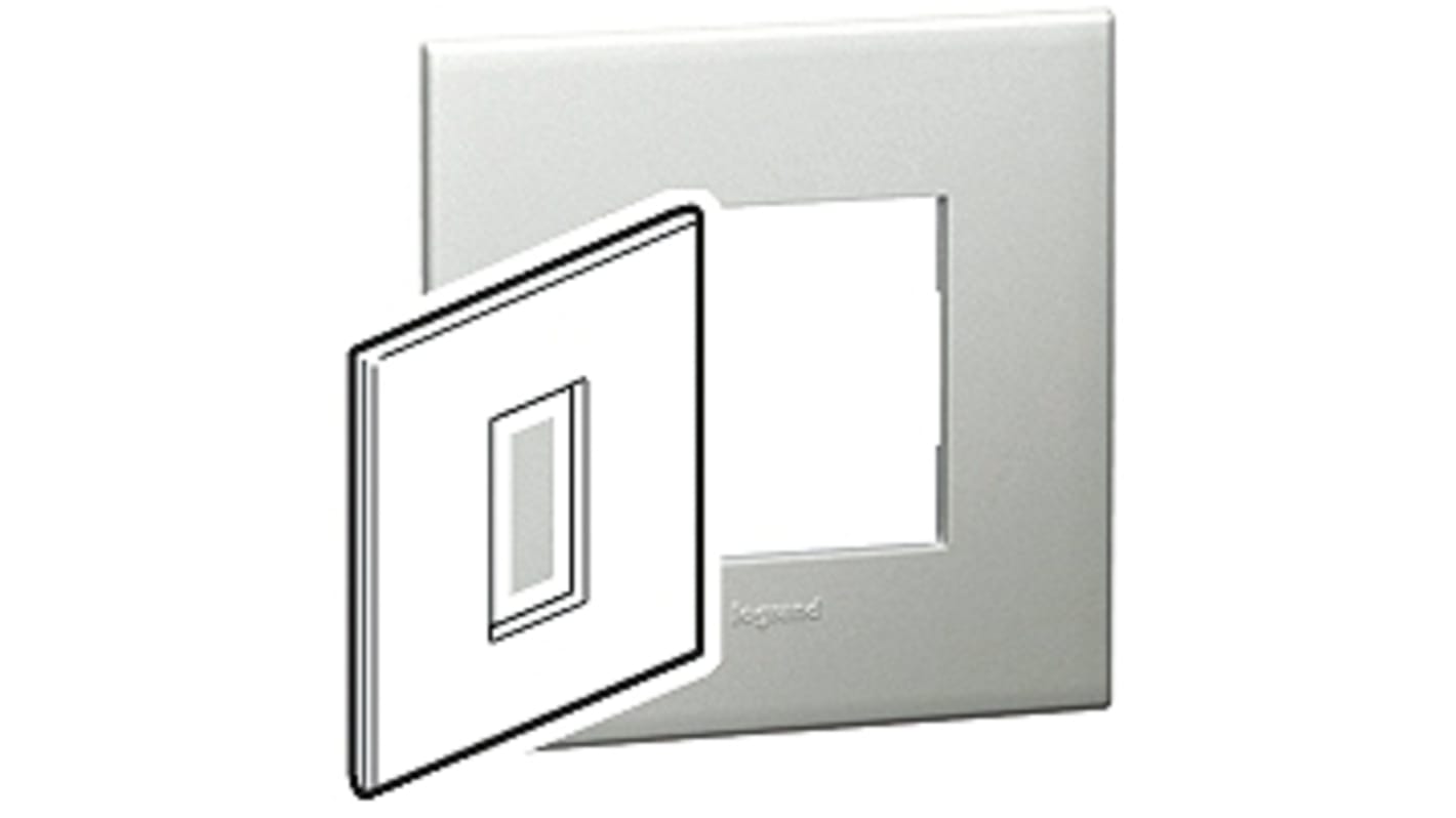 Legrand Silver 1 Gang Light Switch Cover