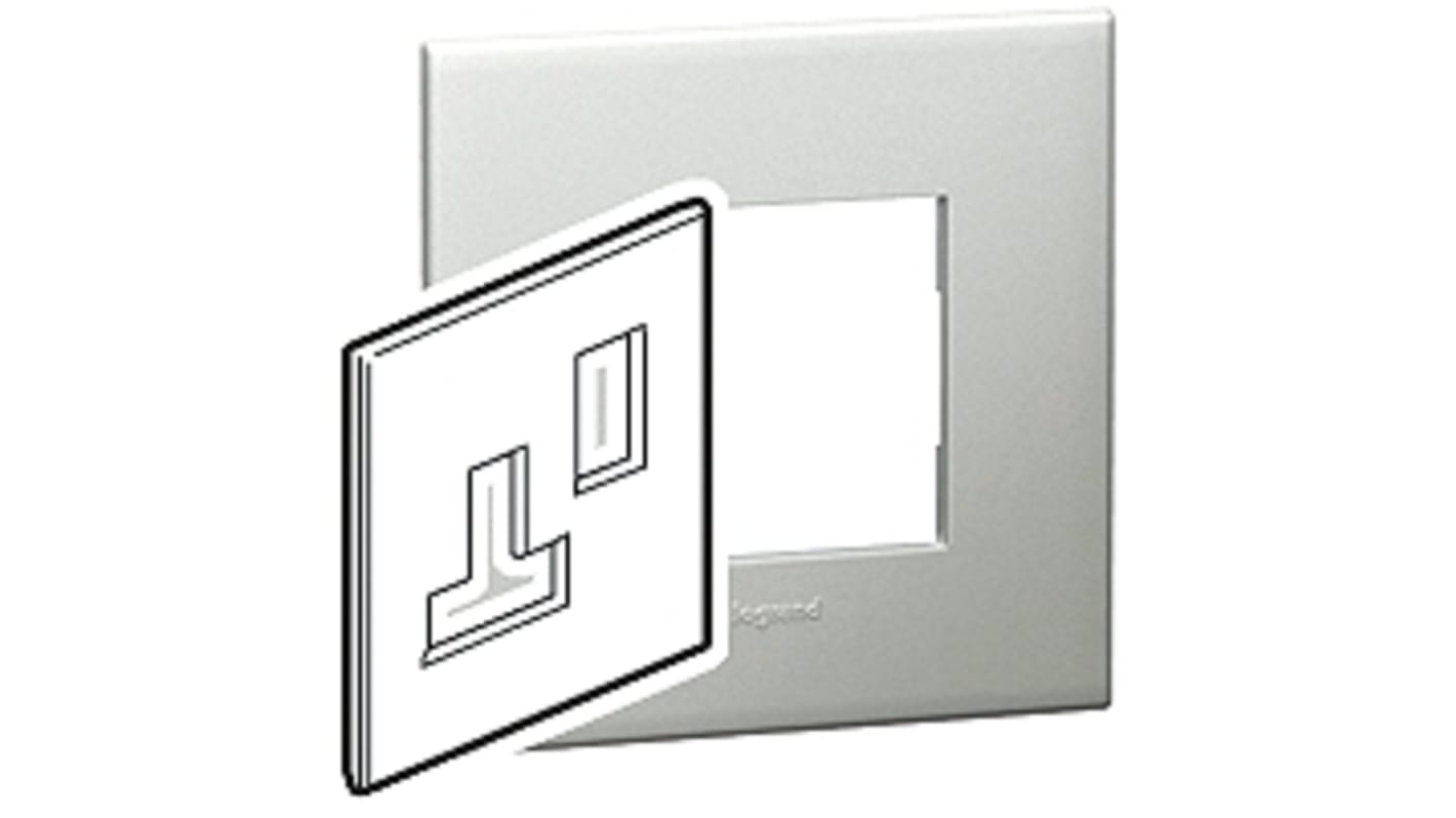 Legrand Silver 1 Gang Light Switch Cover