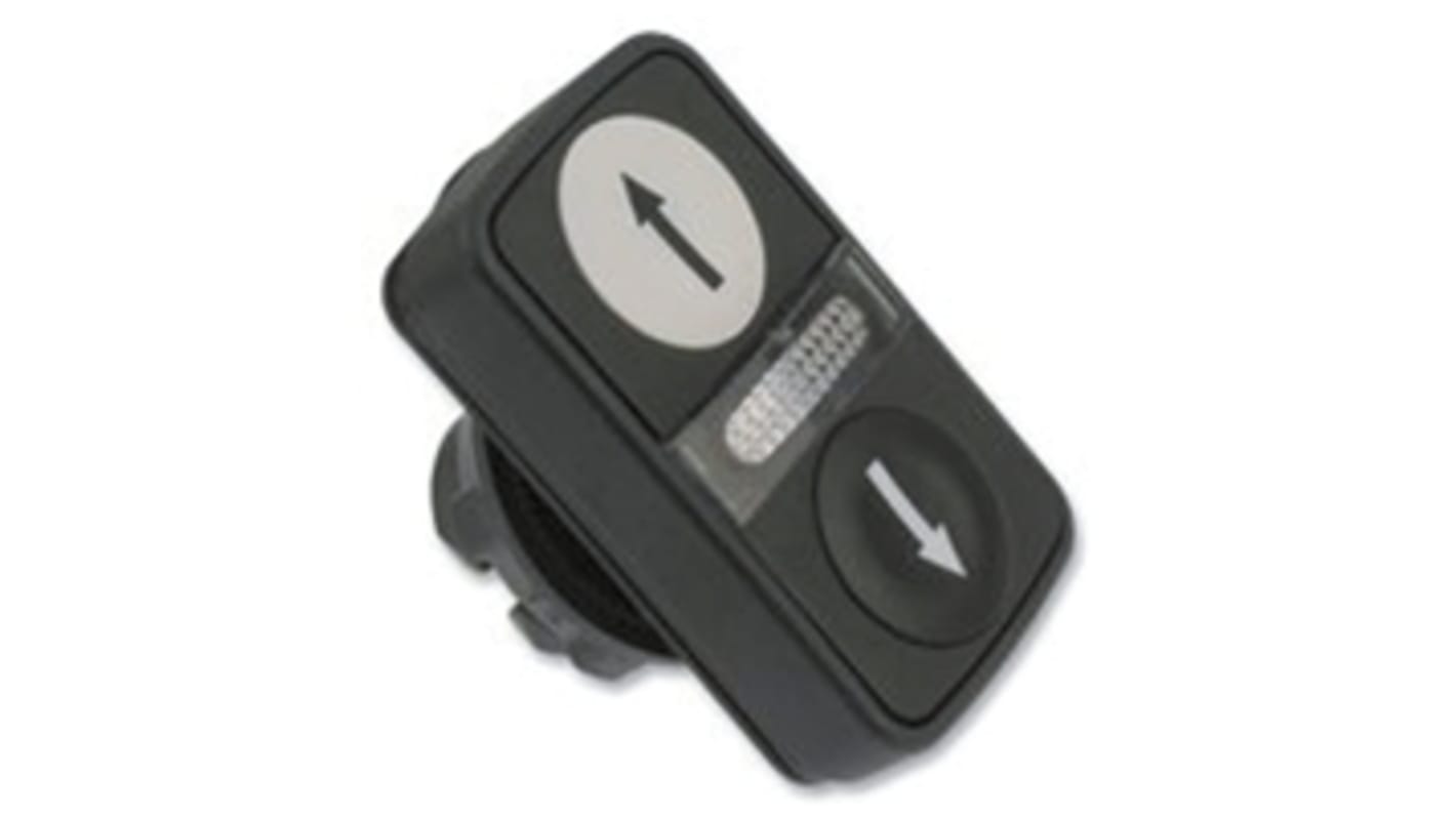 Schneider Electric Harmony XB5 Series Black, White Momentary Push Button Head, 22mm Cutout, IP66, IP67, IP69K