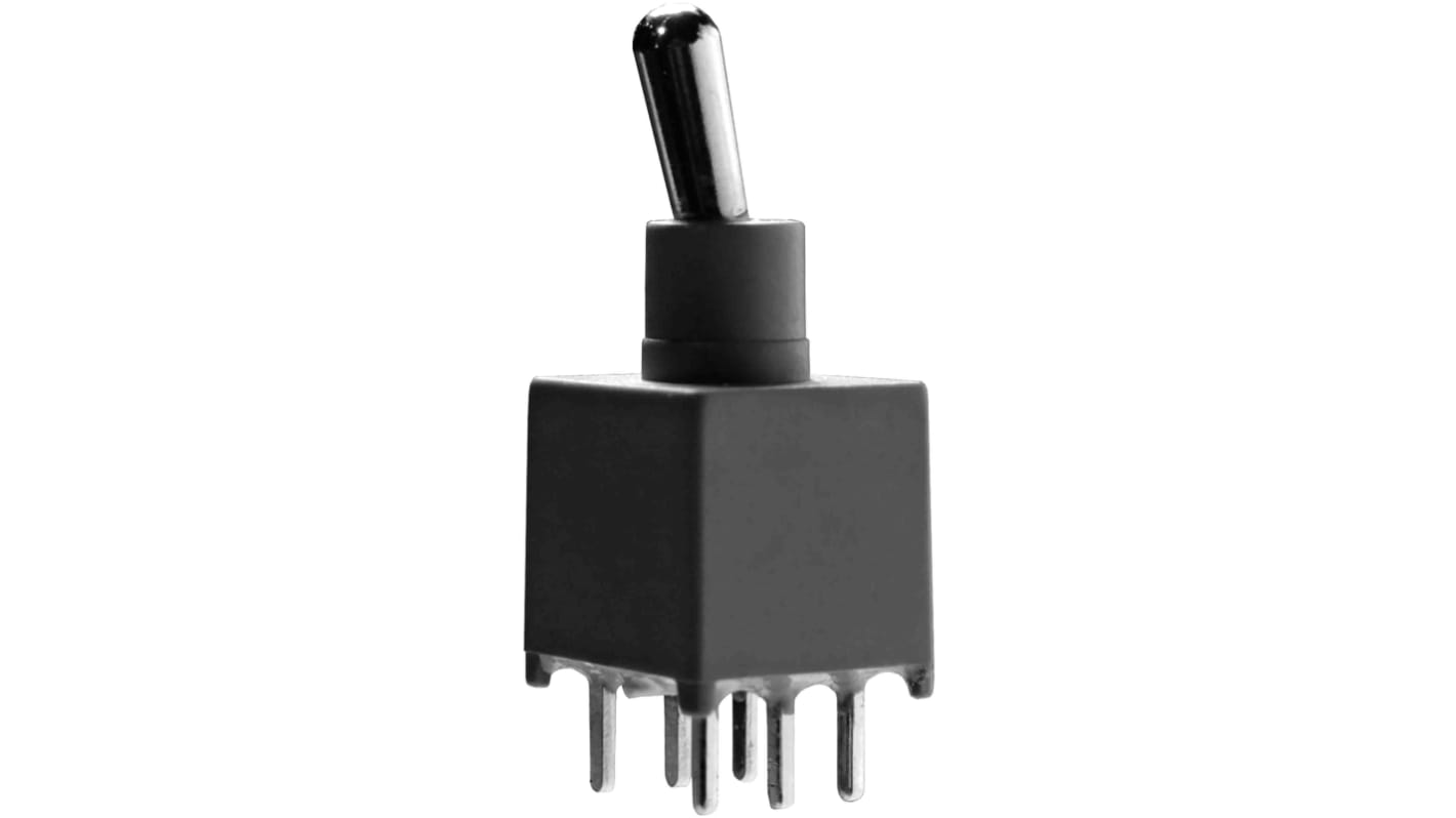 KNITTER-SWITCH トグルスイッチ, On-On, DPDT, 400 mA @ 20 V dc, PCB
