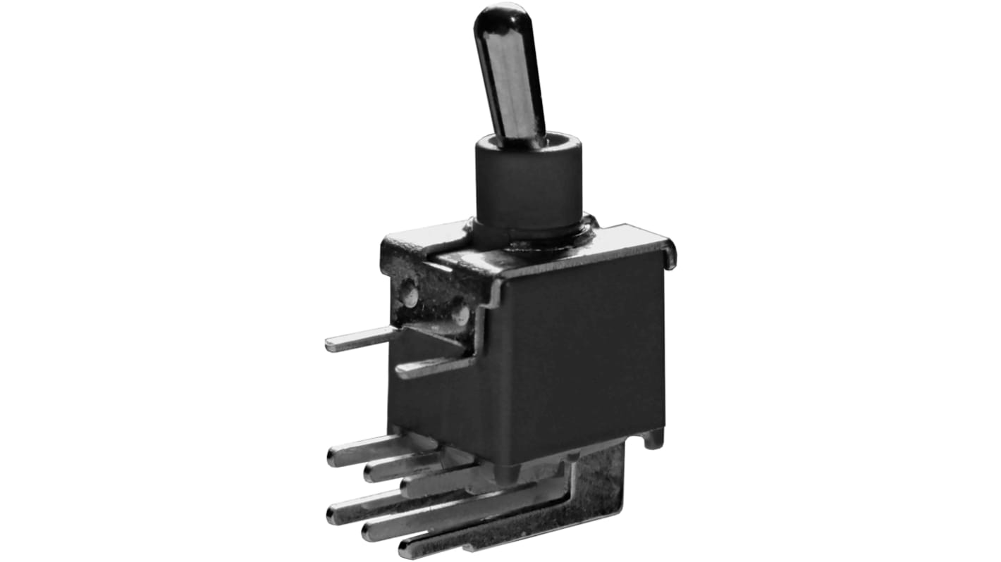 KNITTER-SWITCH Toggle Switch, PCB Mount, On-(On), DPDT, Through Hole Terminal