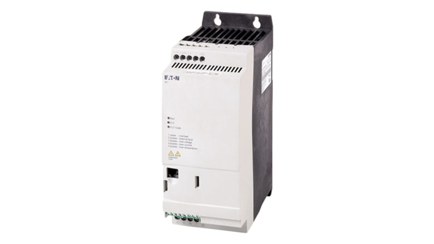 Arrancador de velocidad variable Eaton serie Eaton Moeller, 2,2 kW, 230 V ac, 1 fase, 9,6 A, 300Hz, IP20, ModBus RTU